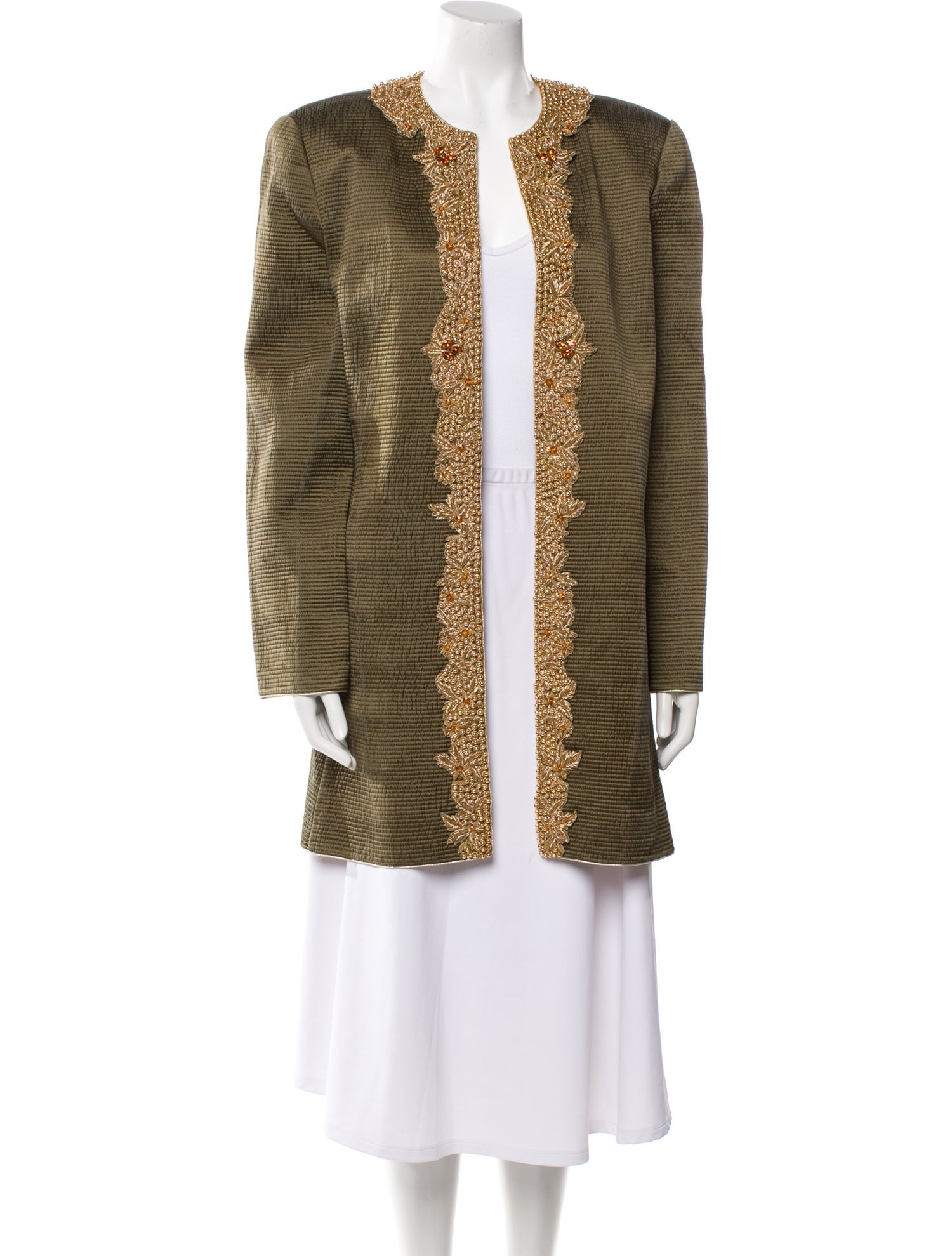 Mary McFadden Vintage 1980's Faux Fur Coat