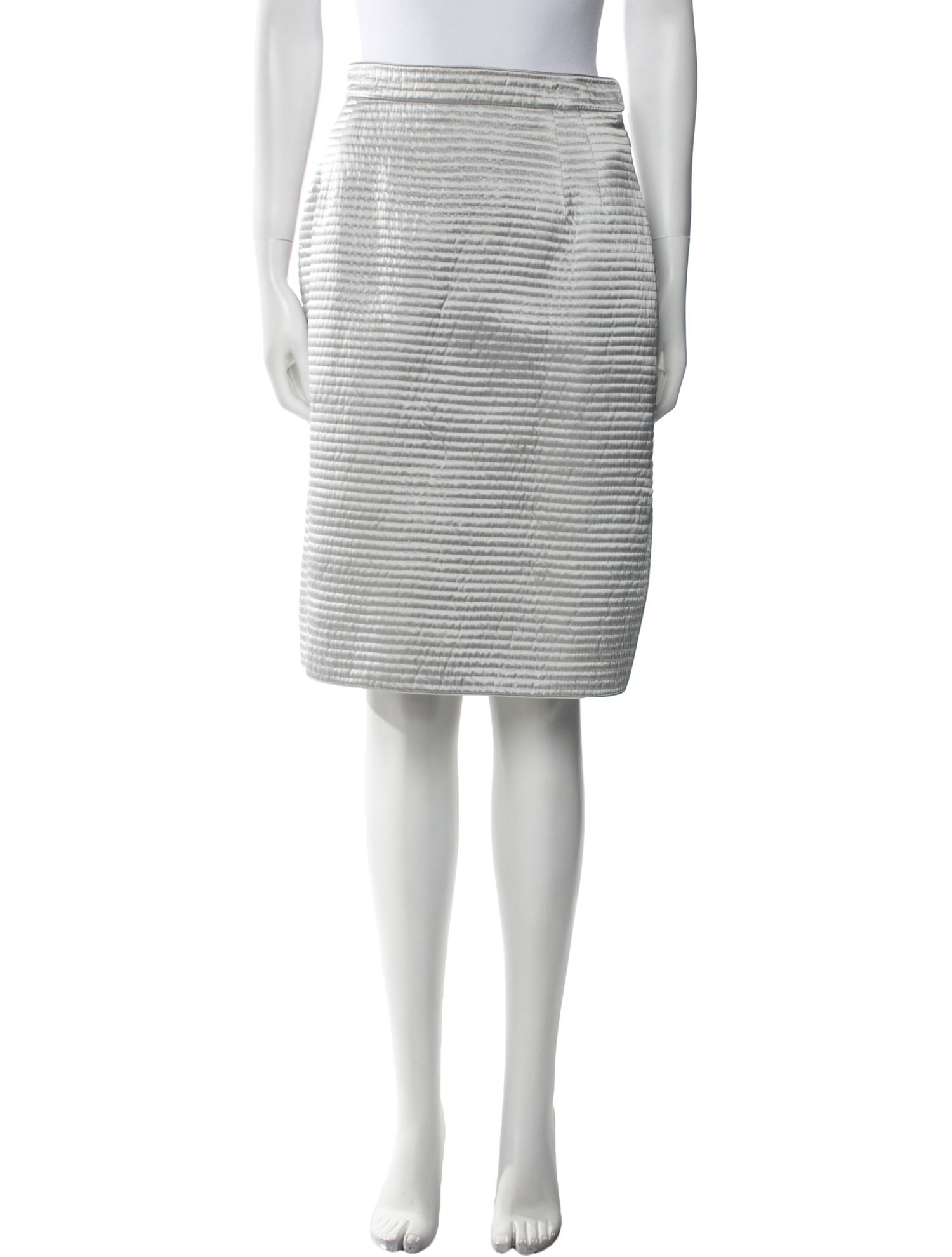 Mary McFadden Silk Knee-Length Skirt