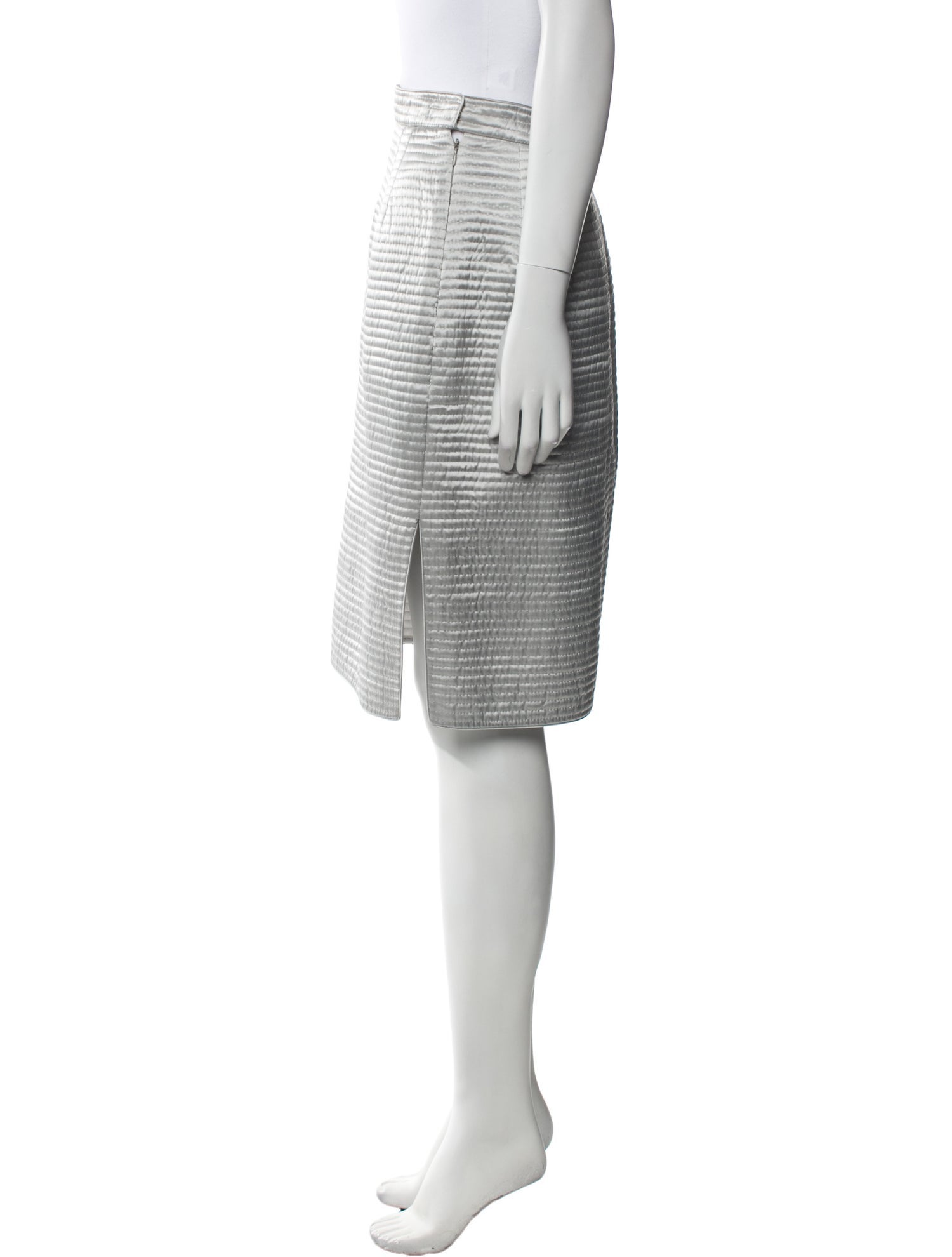 Mary McFadden Silk Knee-Length Skirt