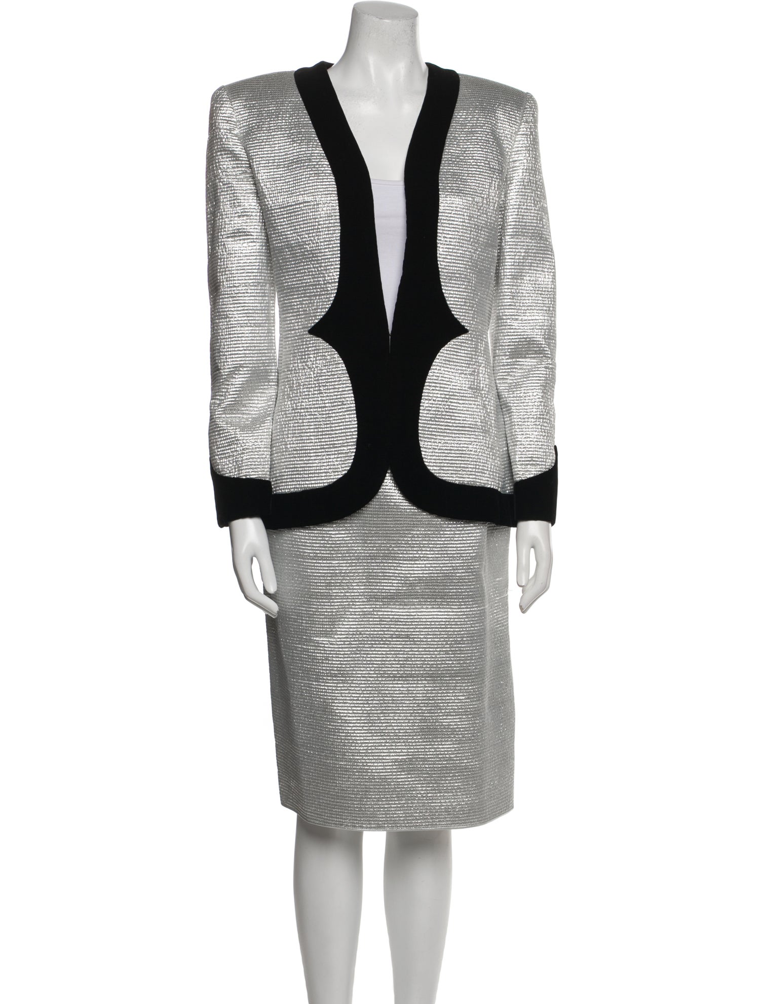 Mary McFadden Vintage 1980's Skirt Set