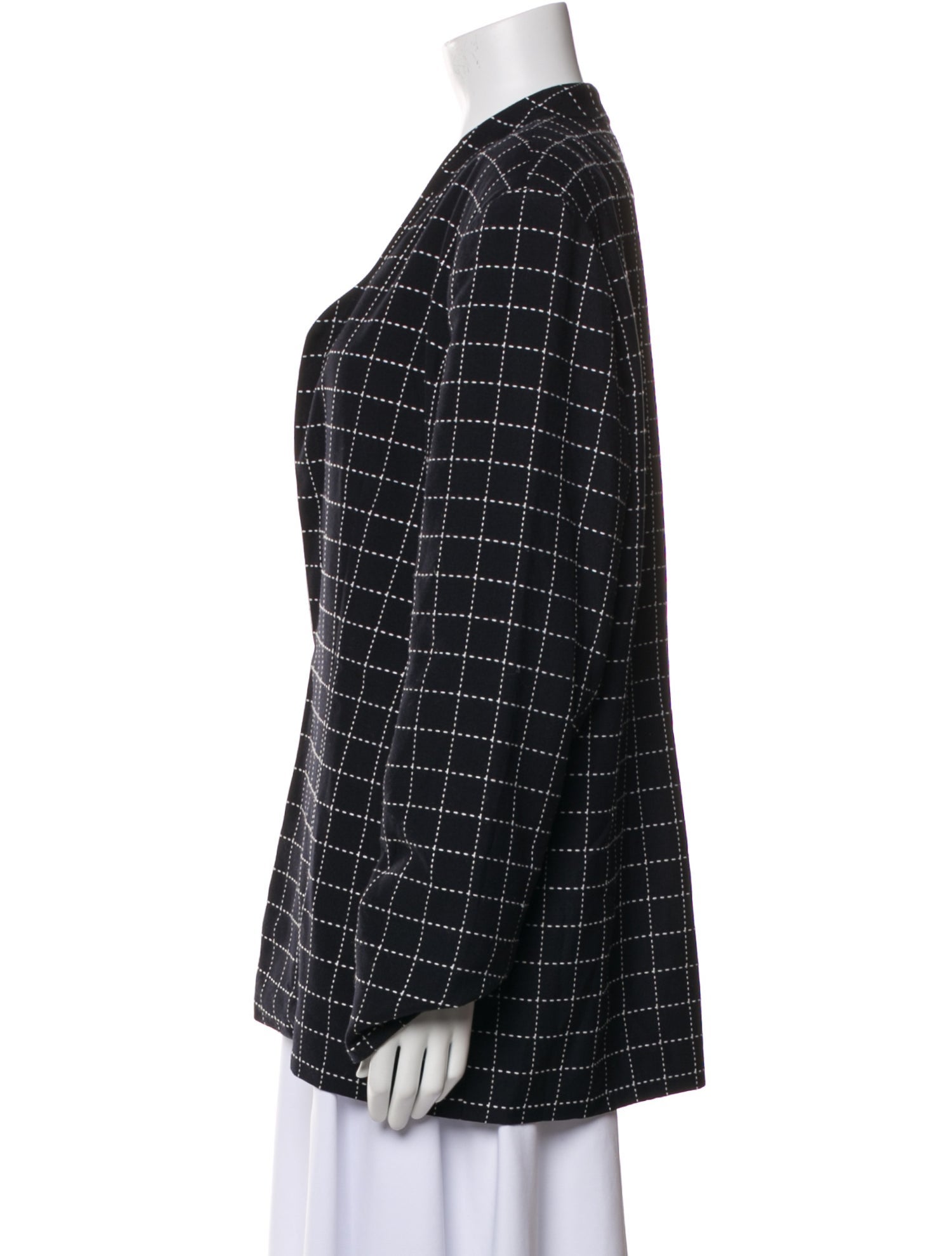 Mary McFadden Plaid Print Jacket