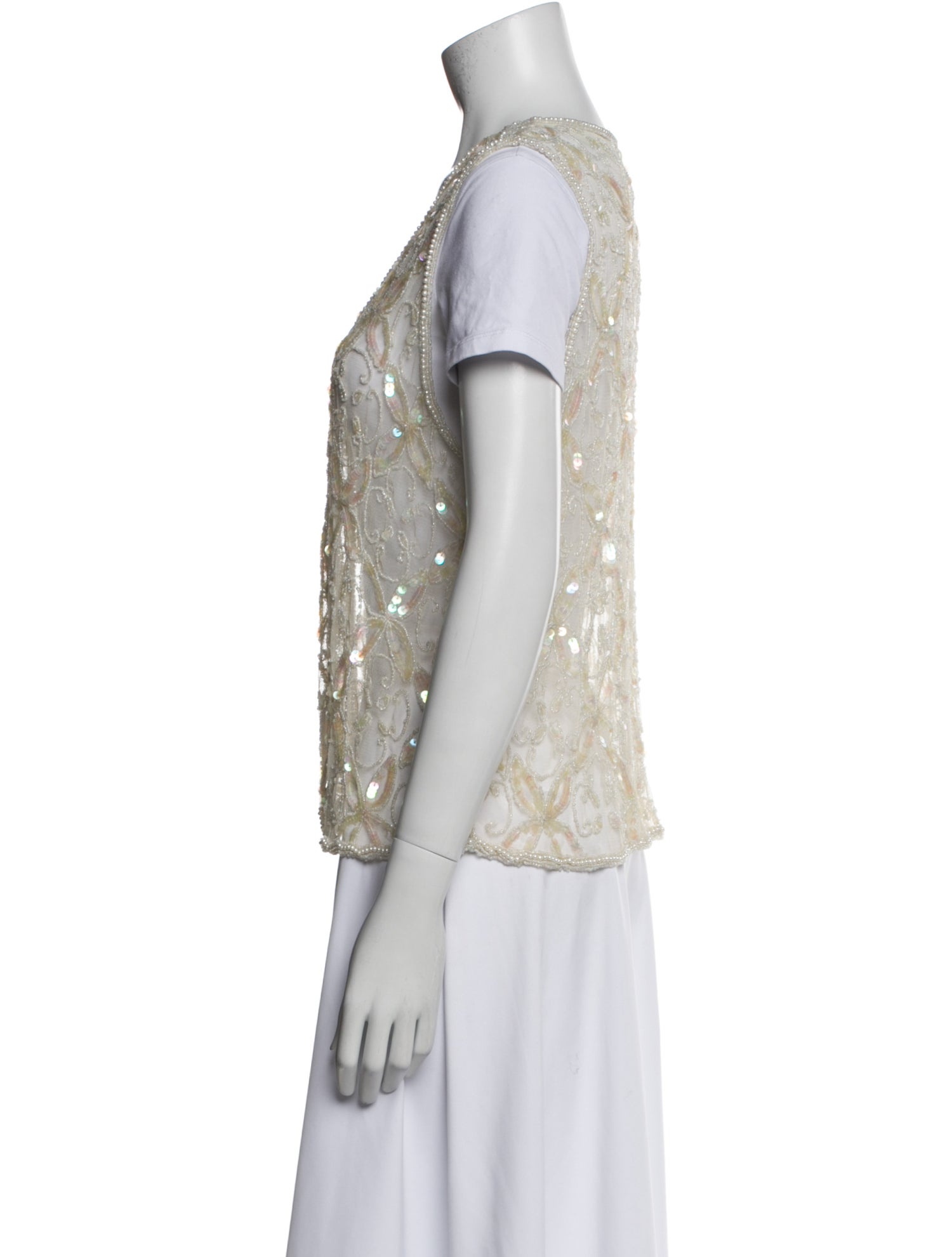 Mary McFadden Printed Vest