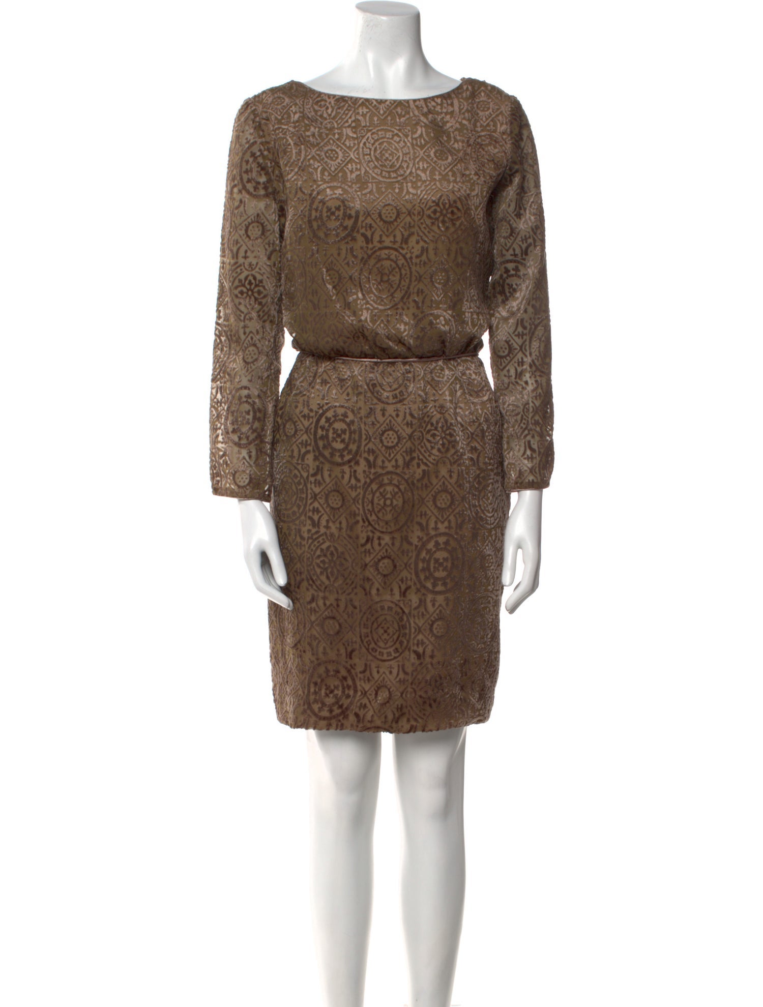 Mary McFadden Printed Mini Dress