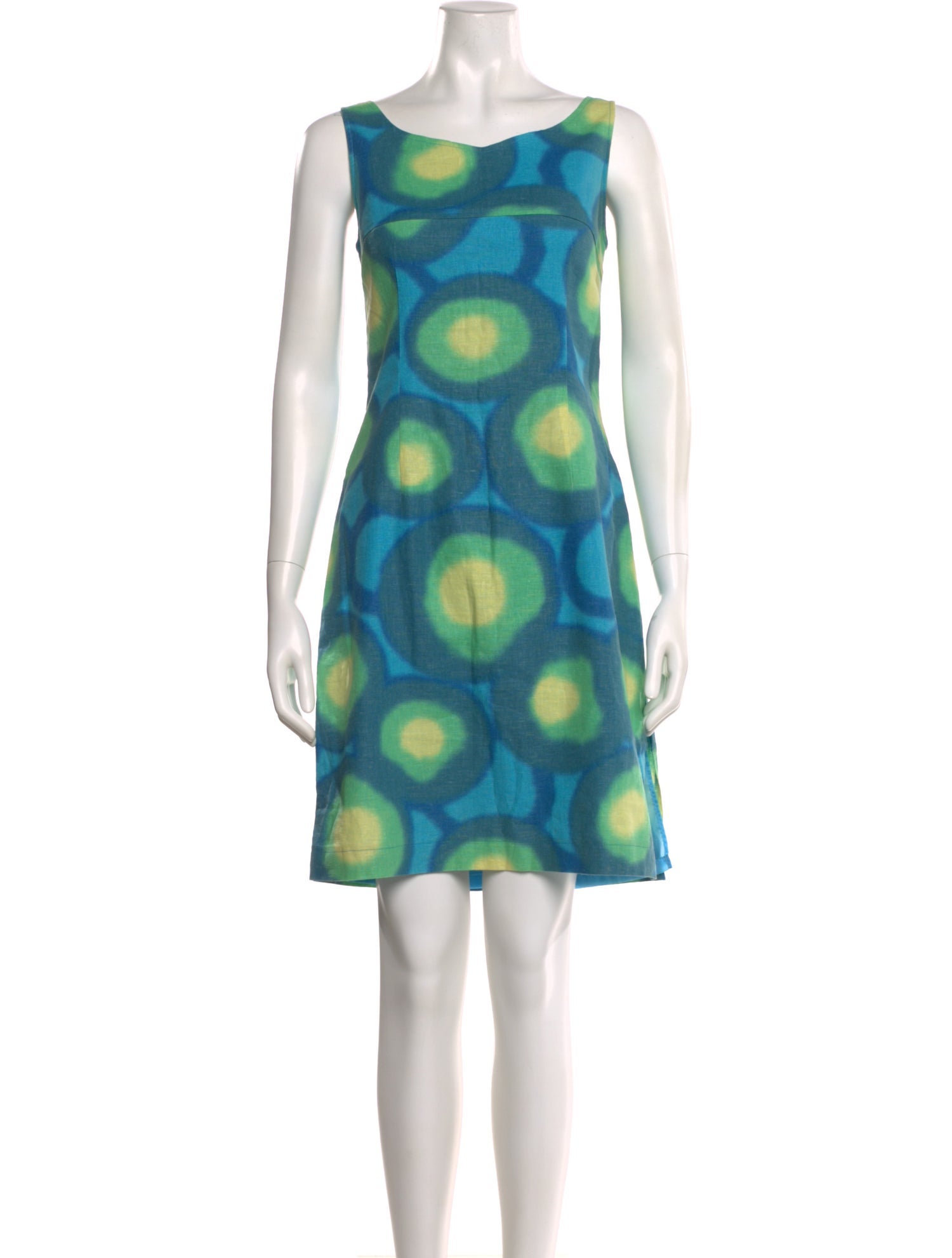 Mary McFadden Printed Mini Dress