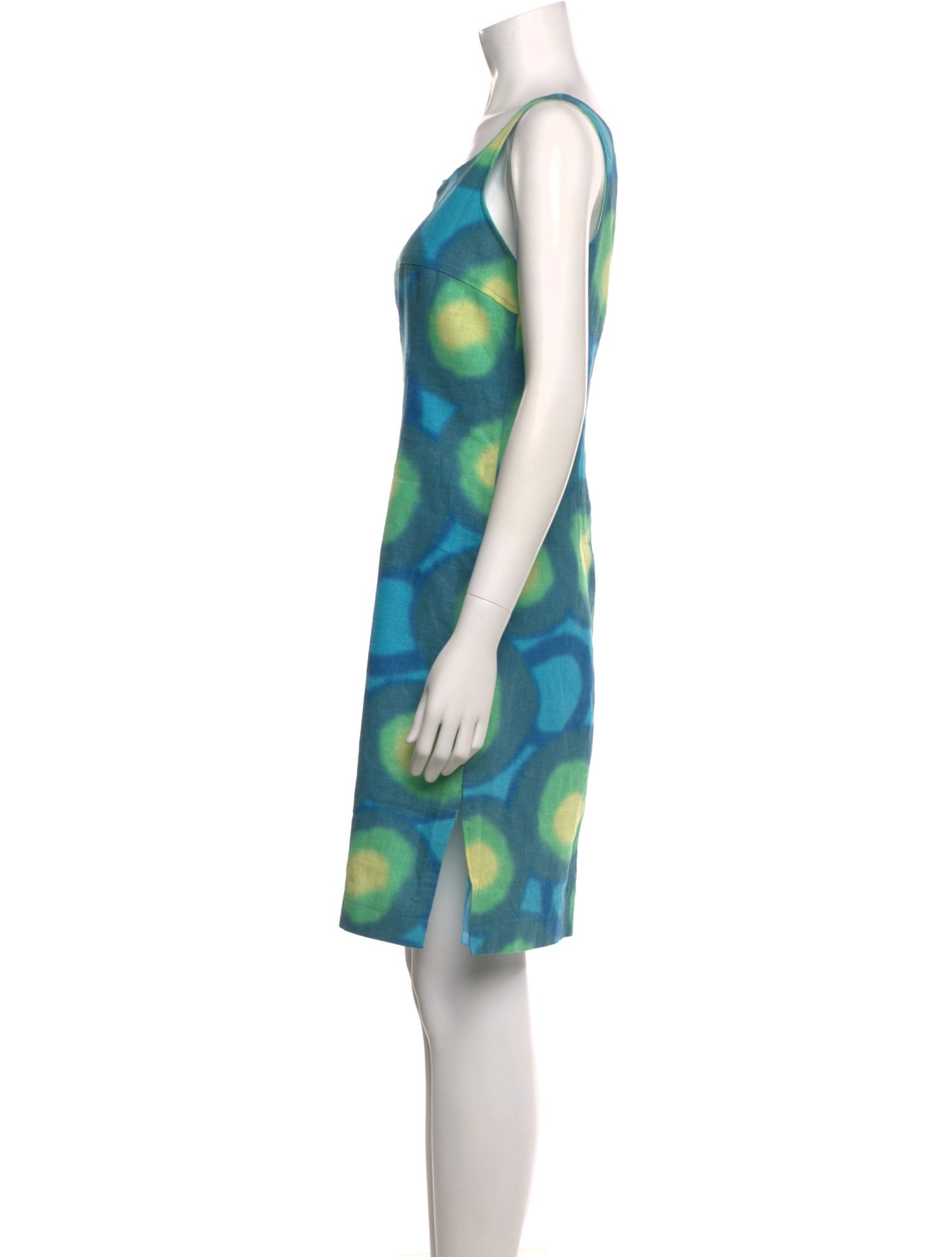 Mary McFadden Printed Mini Dress
