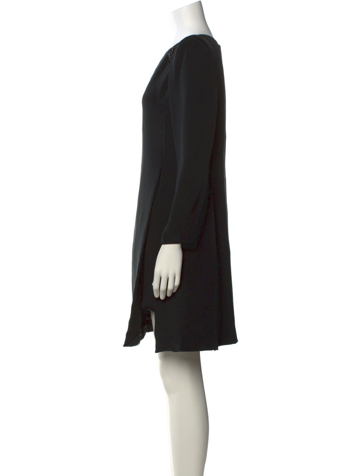 Mary McFadden Silk Knee-Length Dress