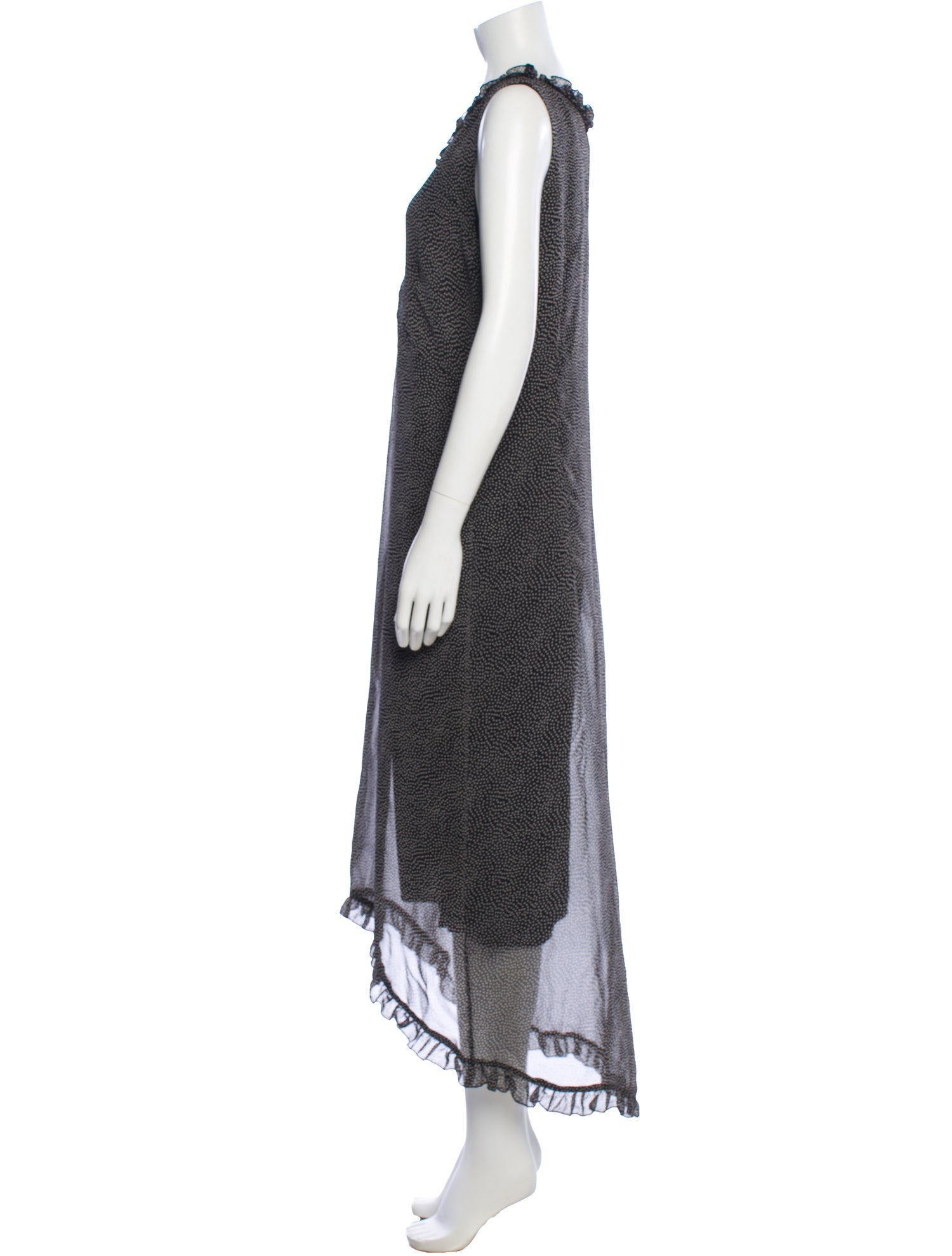 Mary McFadden Printed Long Dress