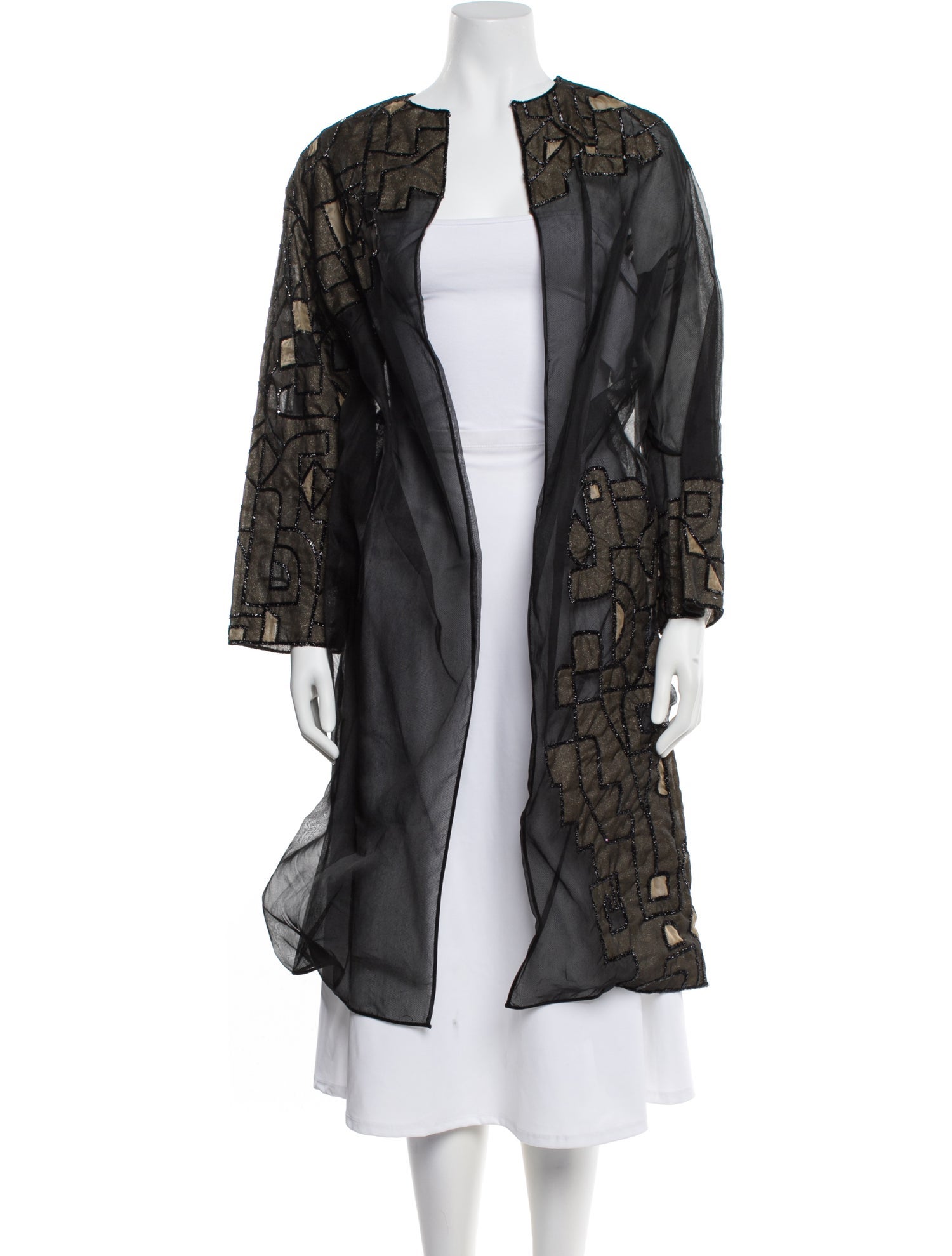 Mary McFadden Silk Printed Evening Jacket