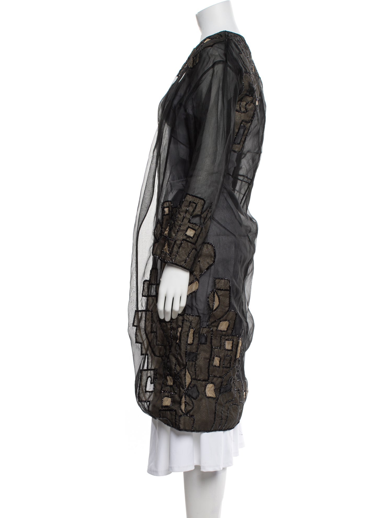 Mary McFadden Silk Printed Evening Jacket