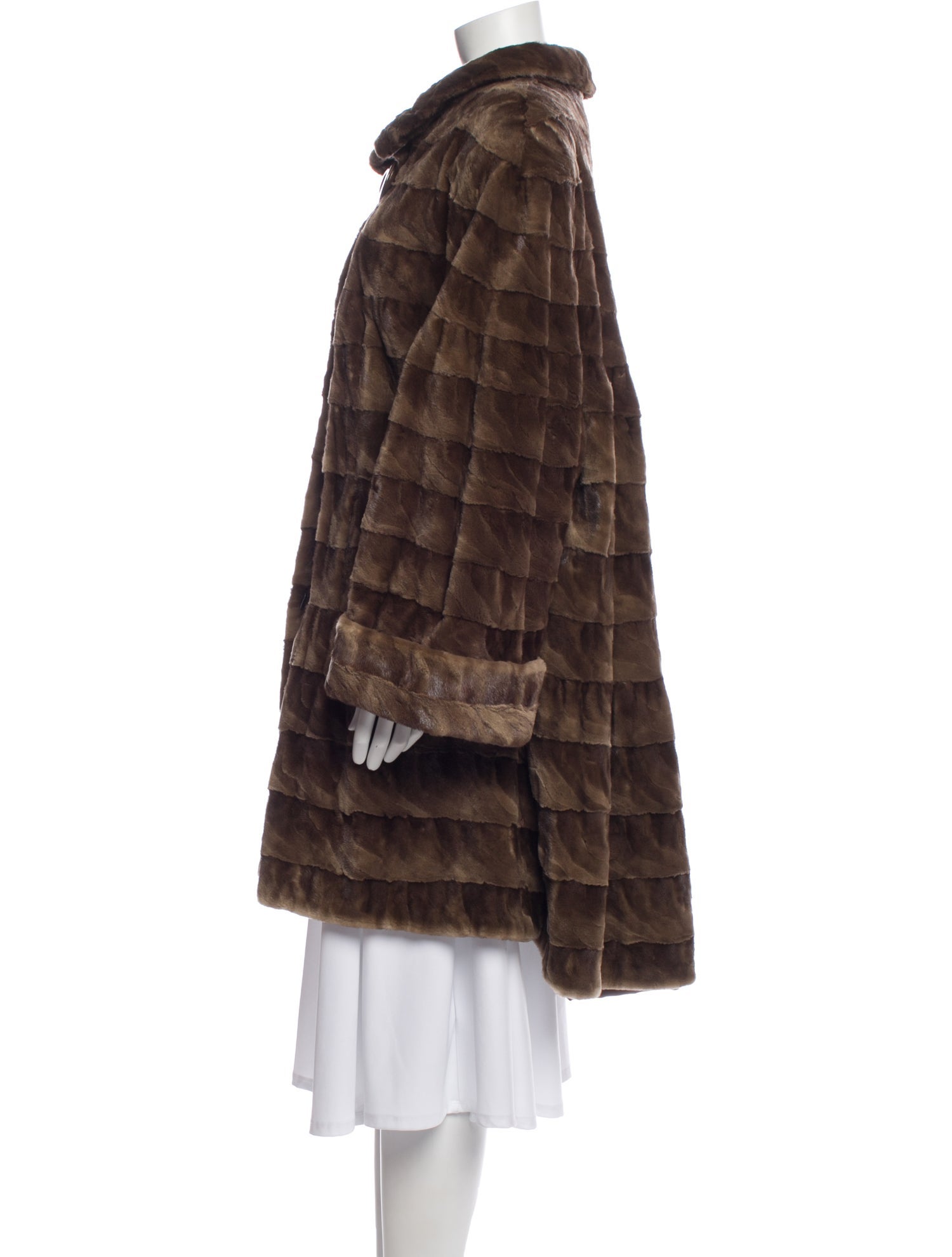 Mary McFadden Vintage 1980's Fur Coat