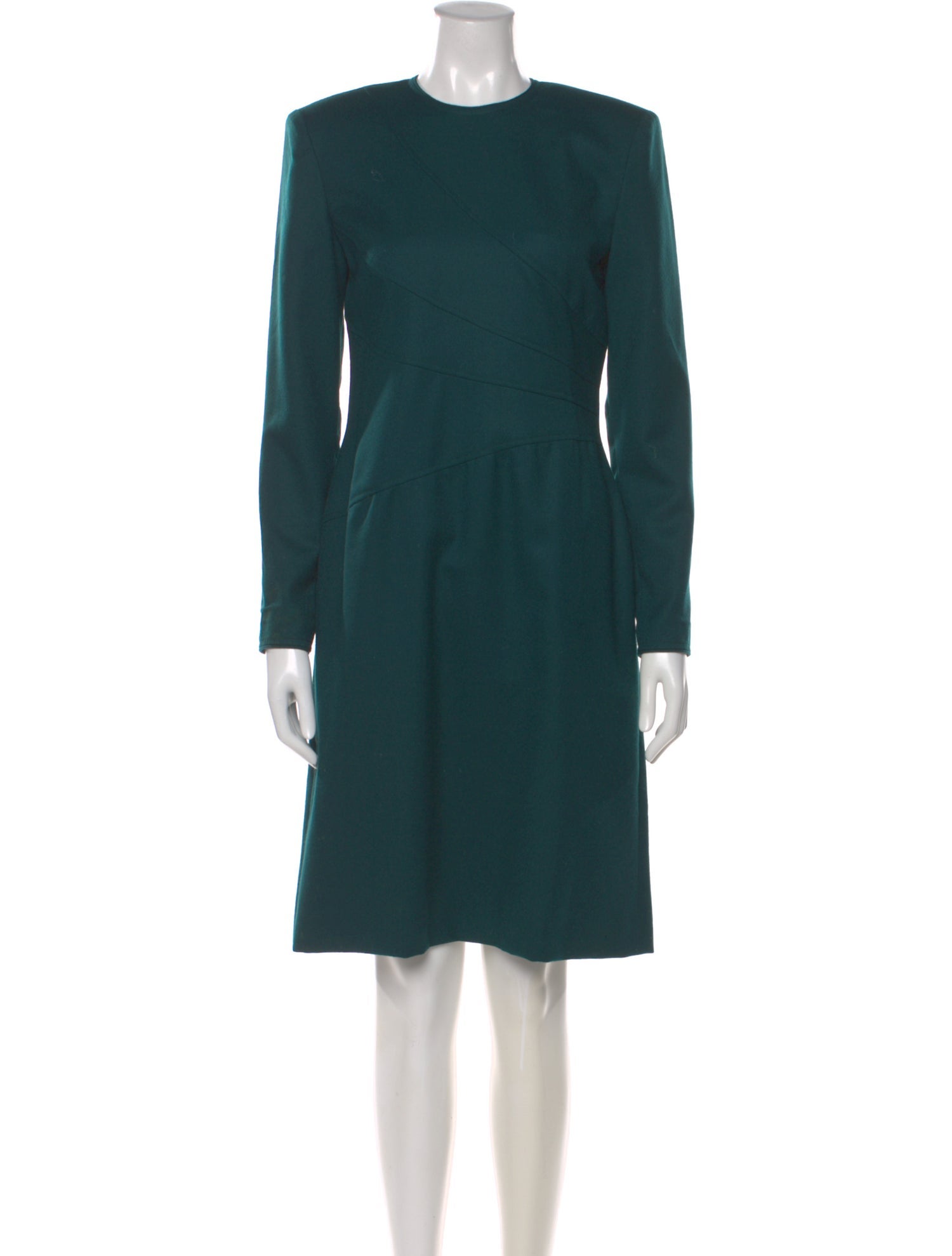 Mary McFadden Silk Knee-Length Dress