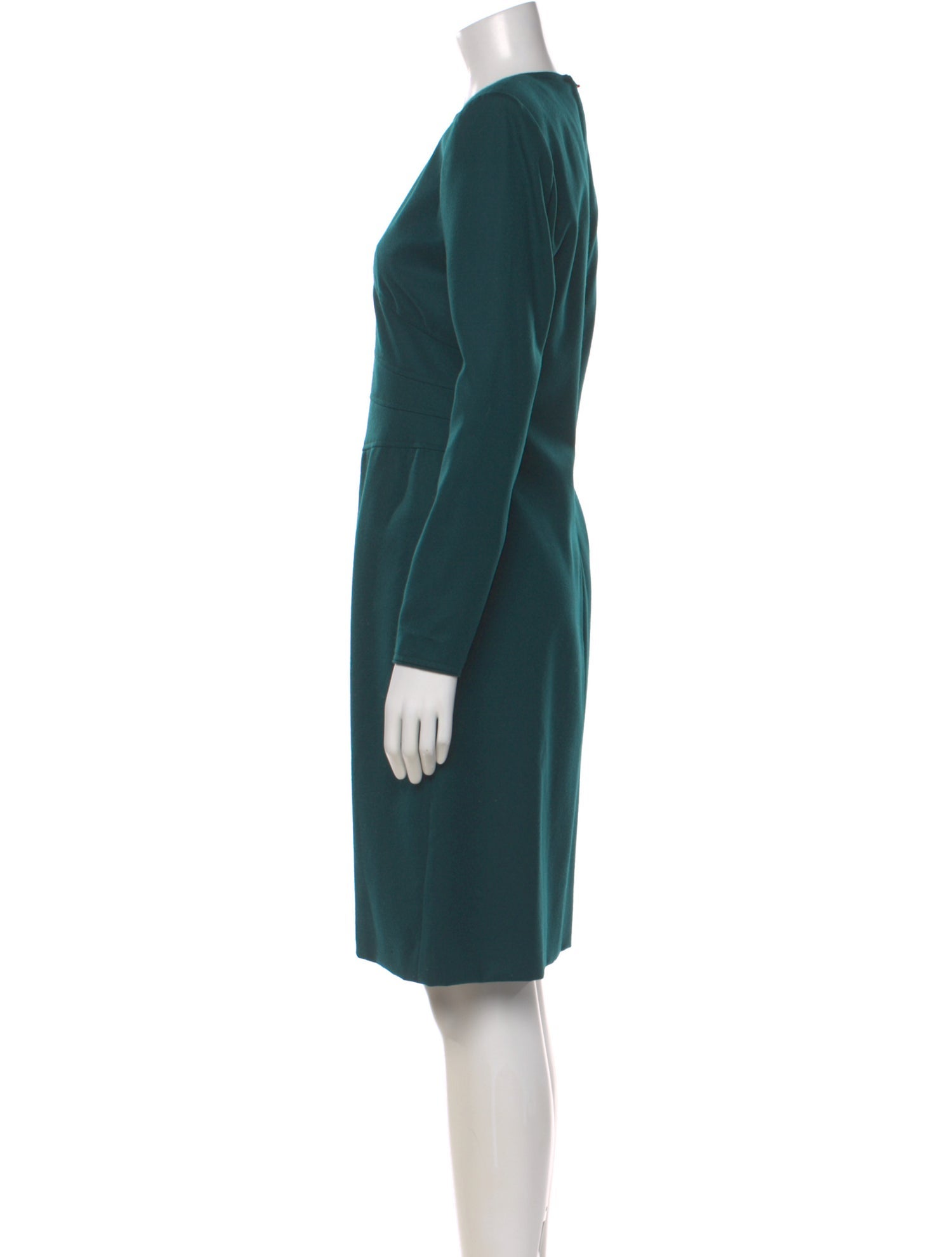 Mary McFadden Silk Knee-Length Dress