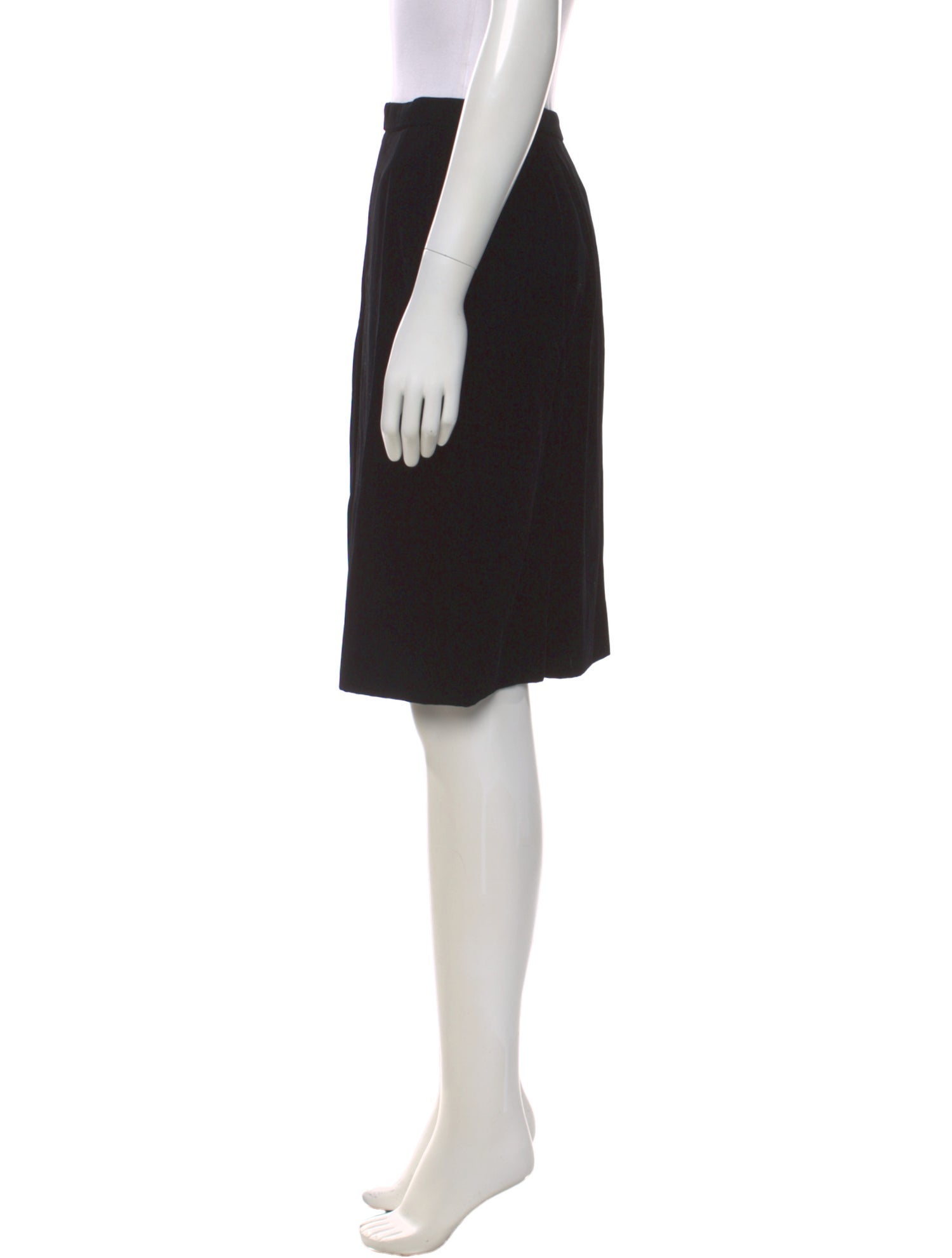 Mary McFadden Velvet Knee-Length Skirt
