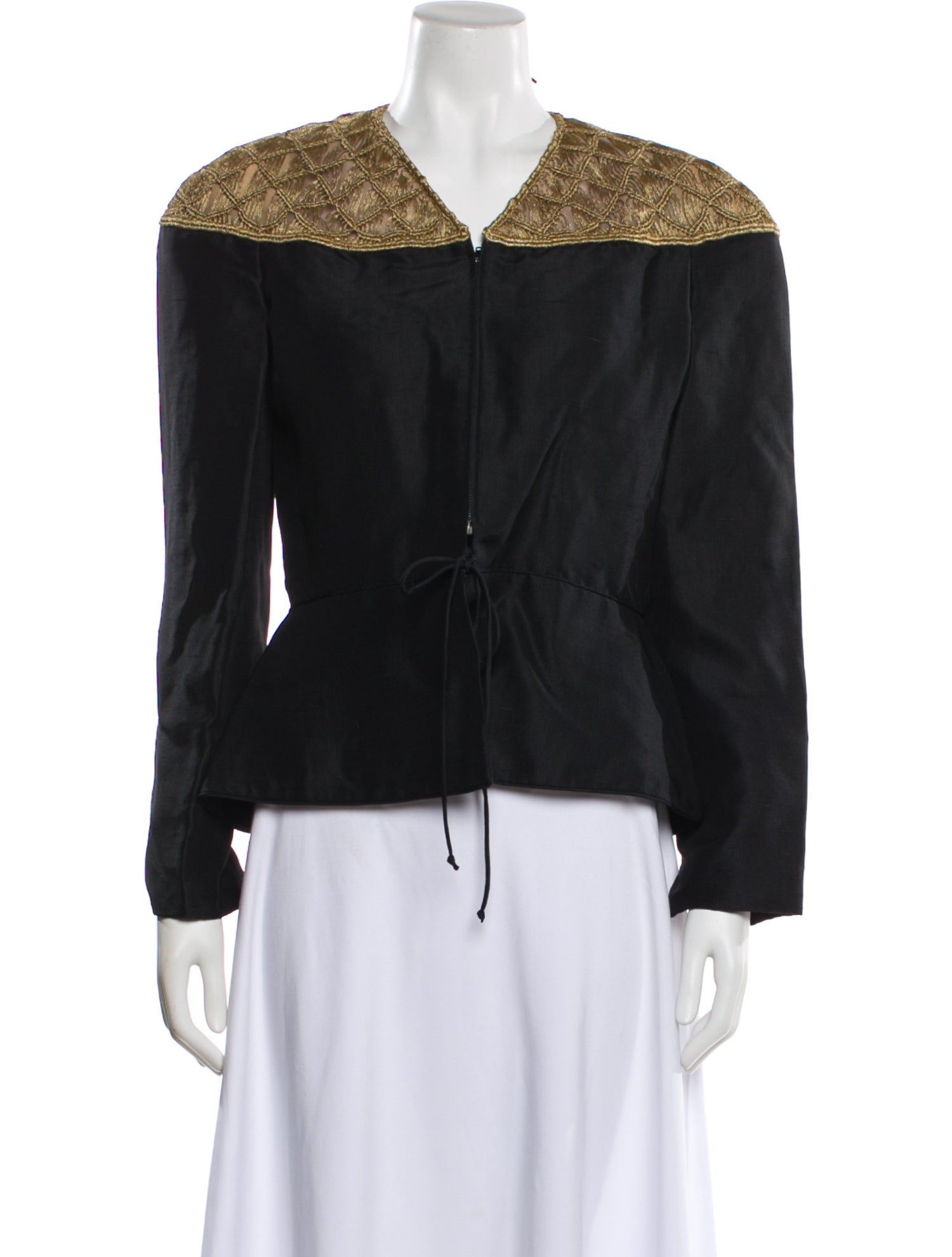 Mary McFadden Vintage 1980's Evening Jacket