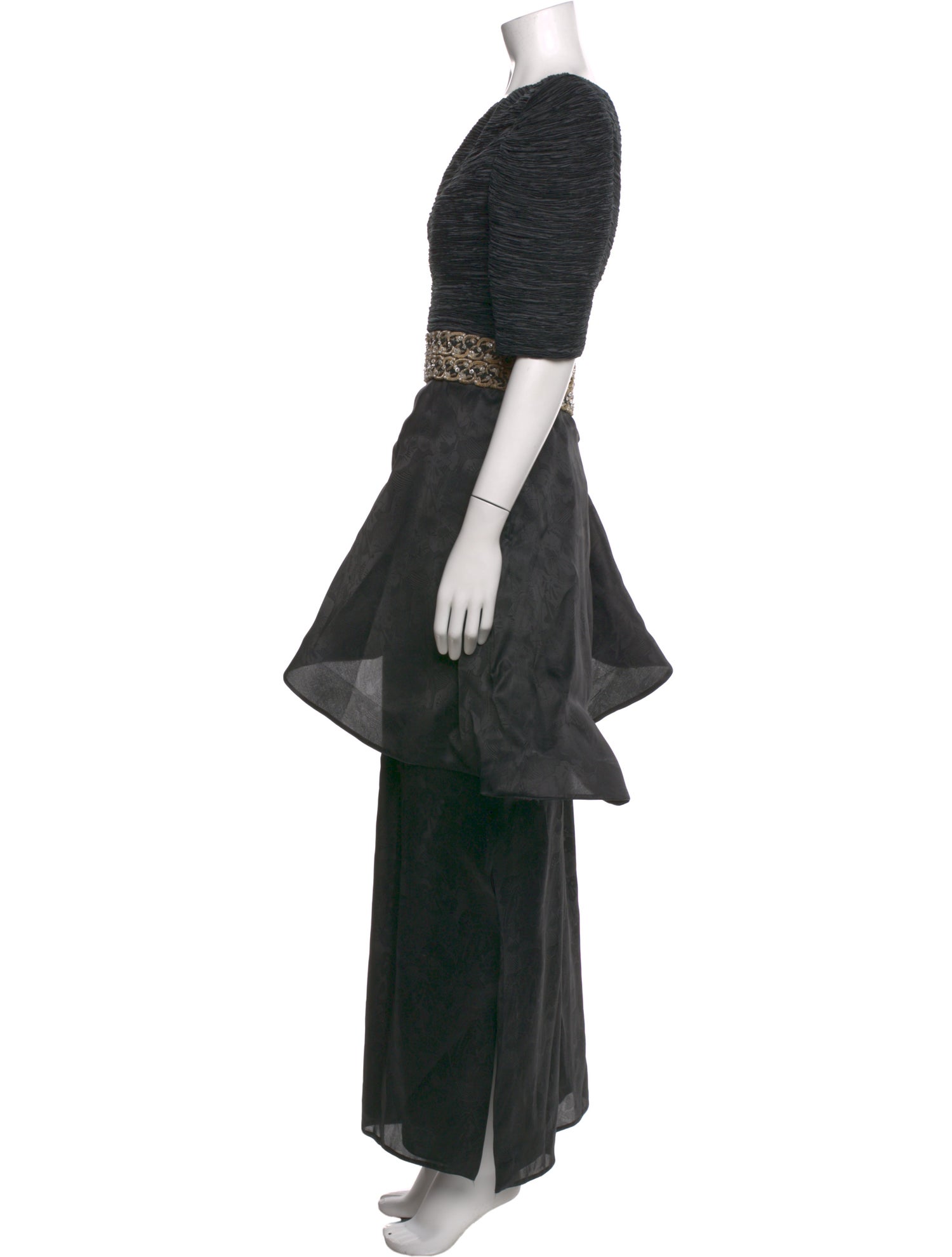 Mary McFadden Printed Long Dress