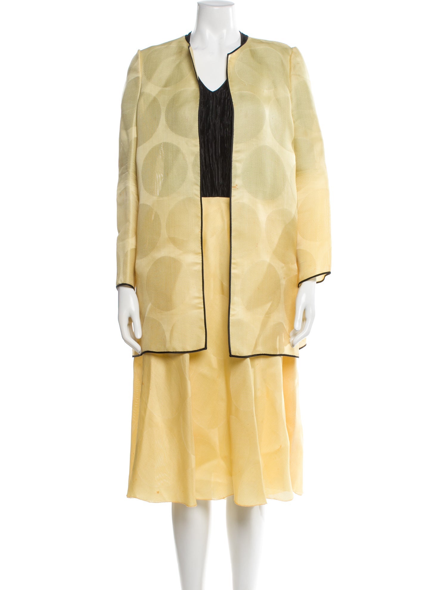 Mary McFadden Vintage 1970's Dress Set