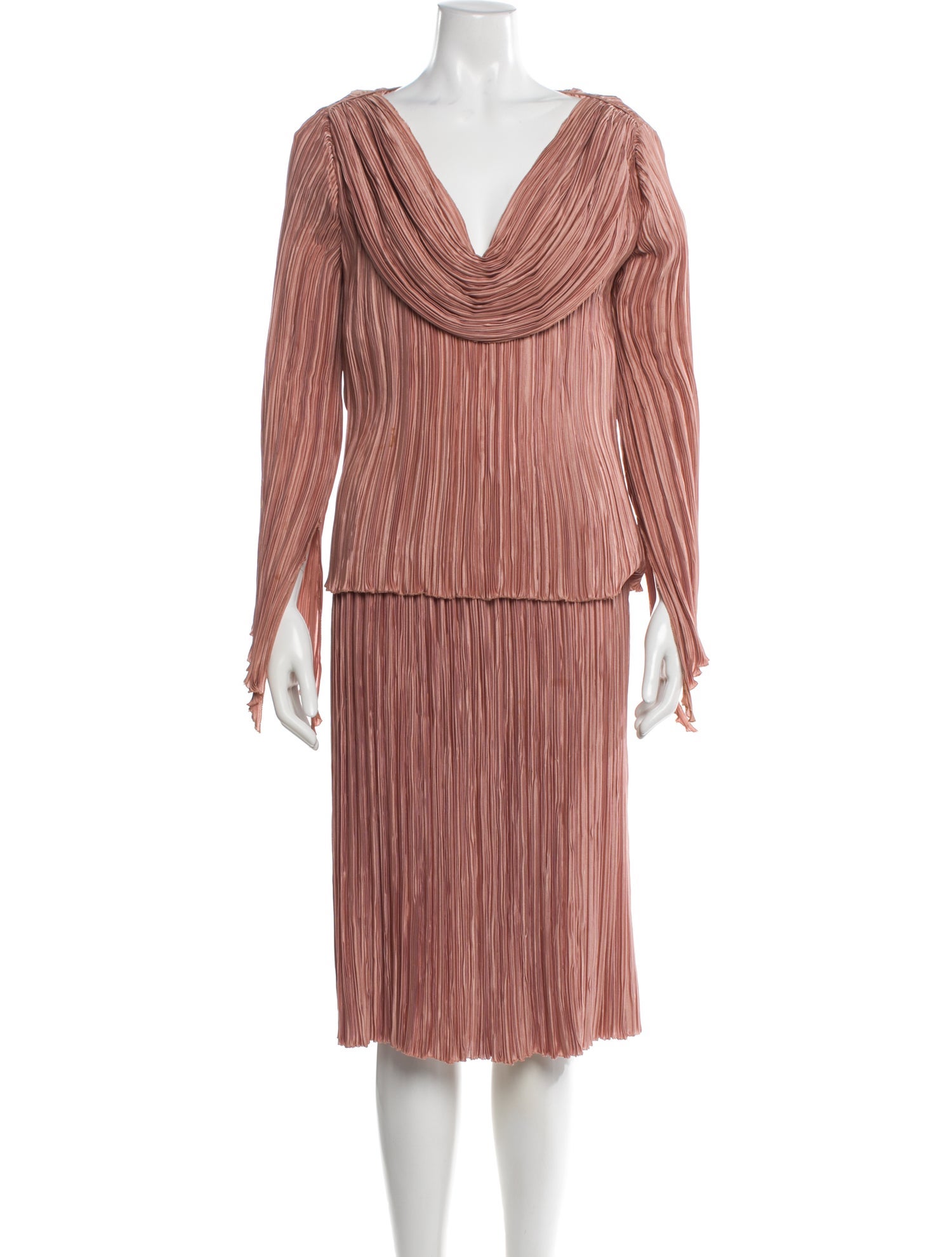 Mary McFadden Vintage 1970's Skirt Set