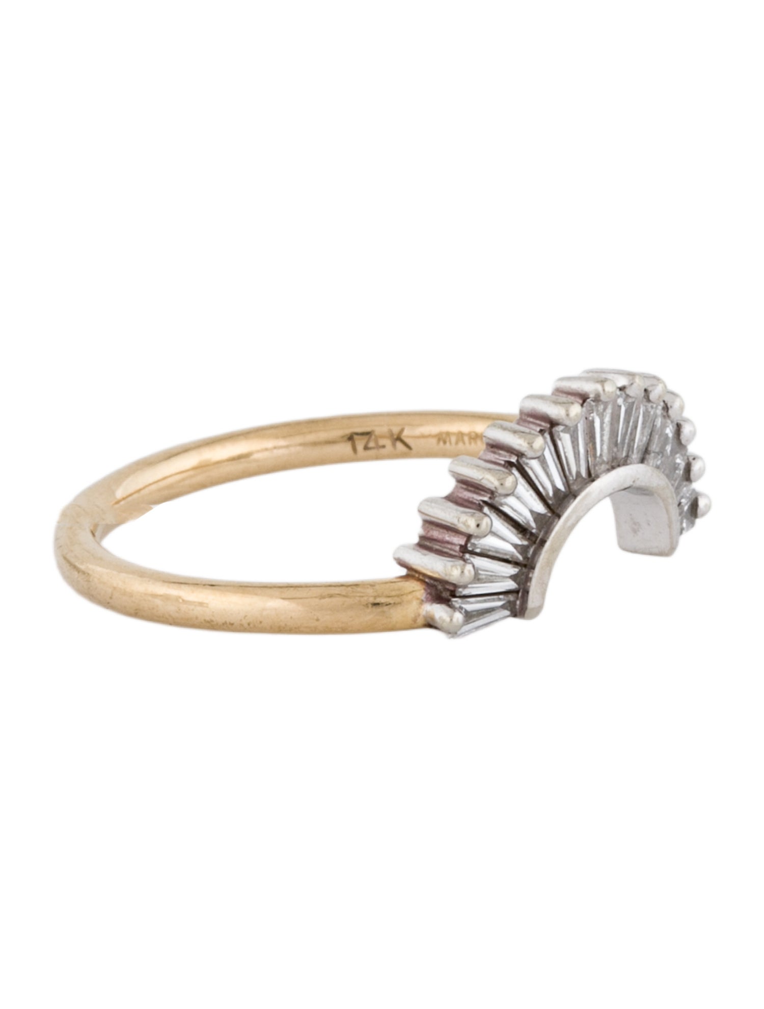 Marrow Fine 14K Diamond Guard Wedding Band
