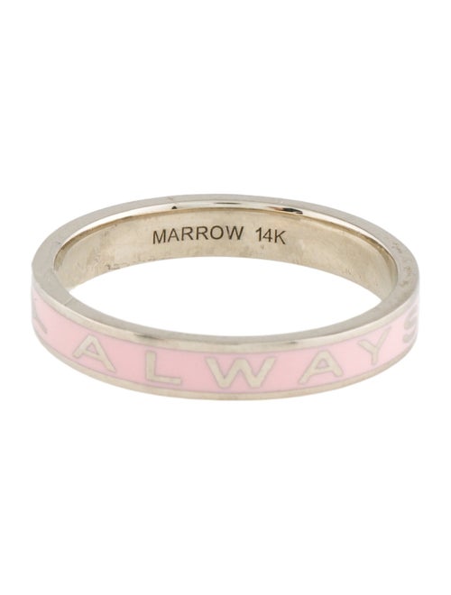 Marrow Fine 14K Enamel 'Always' Memory Ring
