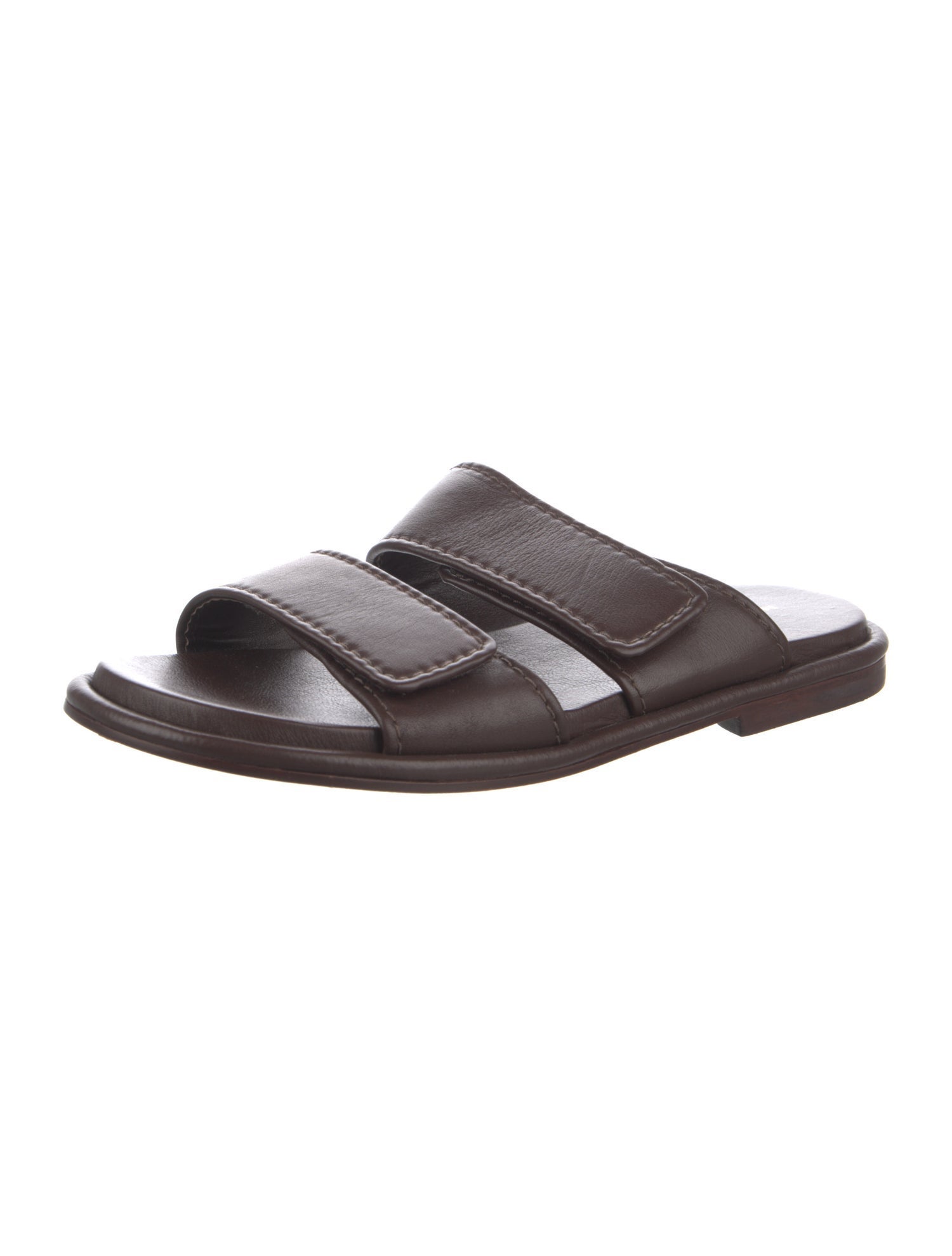 Mari Giudicelli Leather Slides