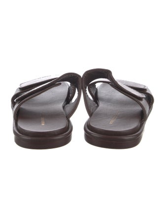 Mari Giudicelli Leather Slides