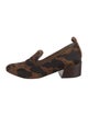 Mari Giudicelli Ponyhair Animal Print Loafers