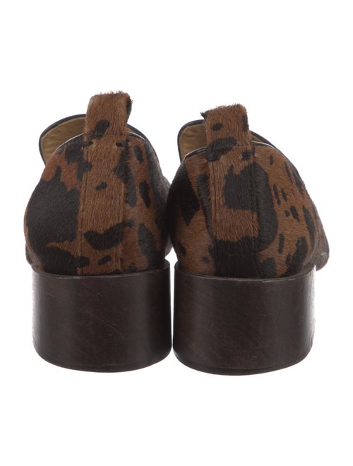 Mari Giudicelli Ponyhair Animal Print Loafers