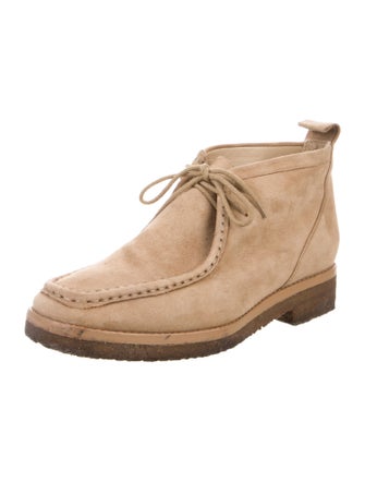 Mari Giudicelli Suede Lace-Up Boots