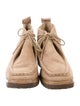 Mari Giudicelli Suede Lace-Up Boots