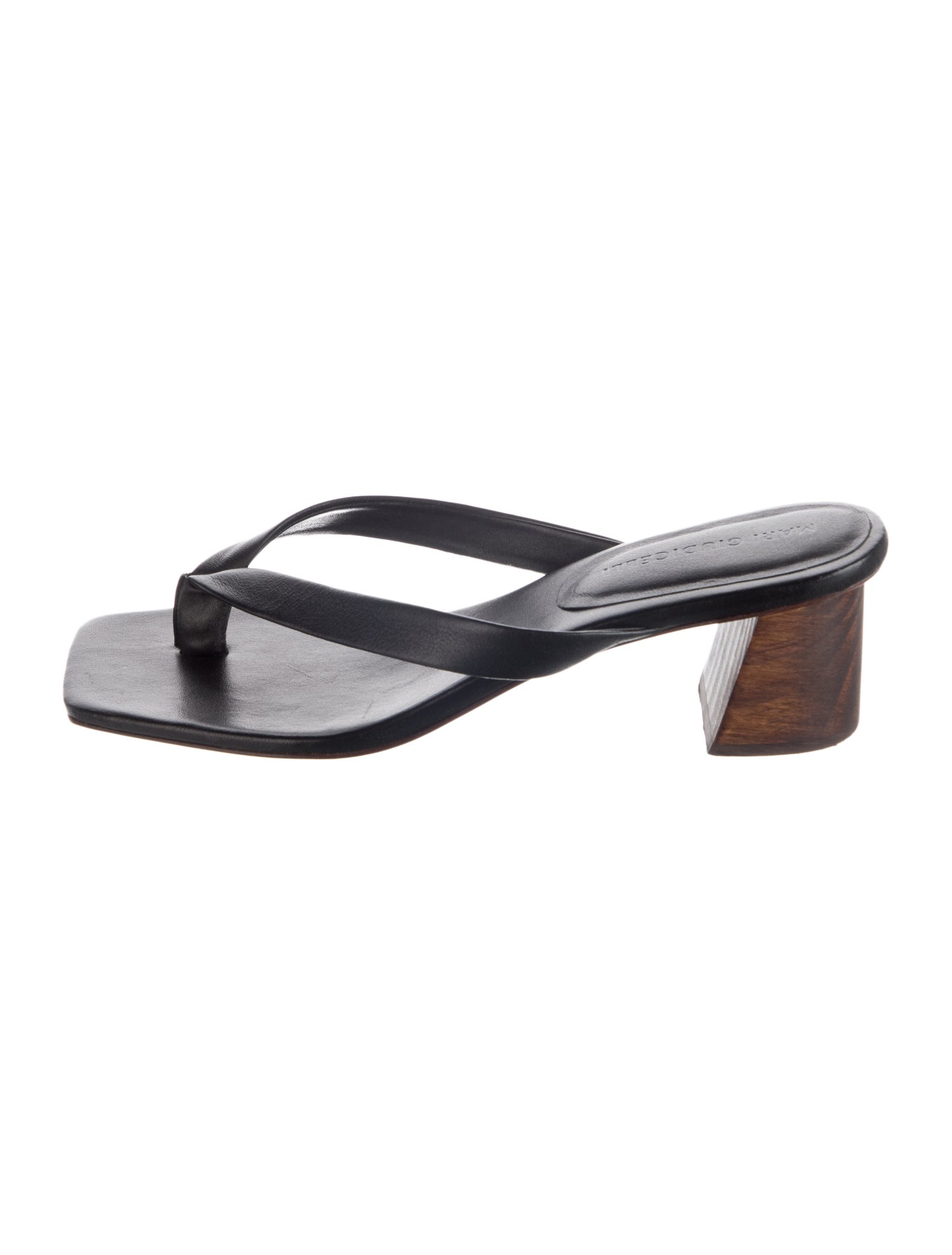 Mari Giudicelli Leather Slides