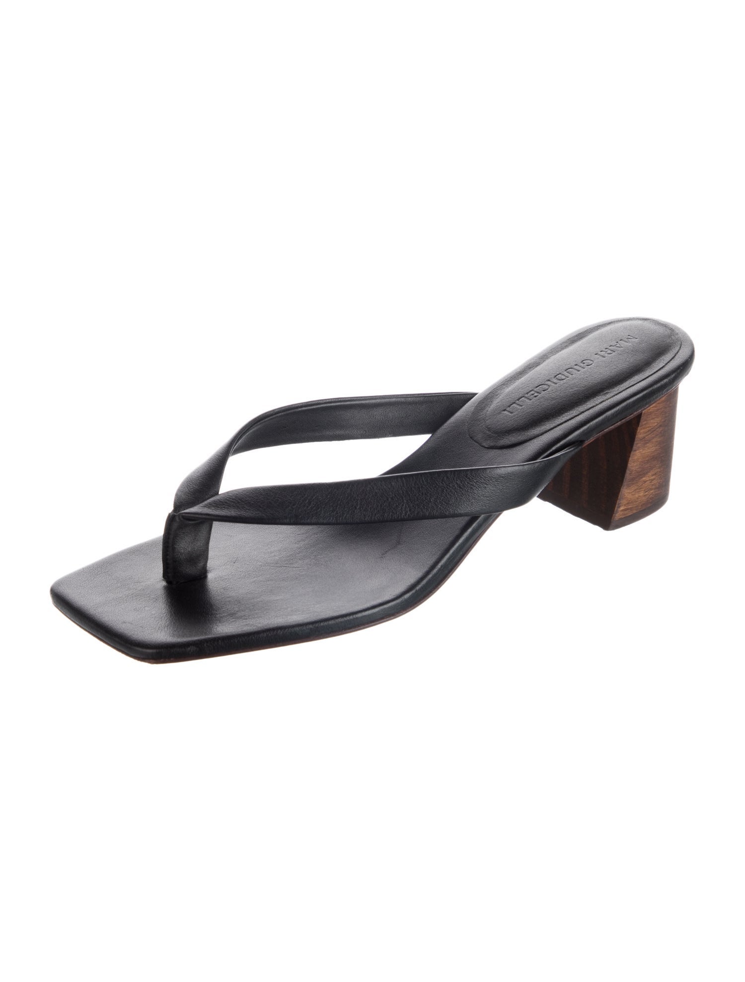 Mari Giudicelli Leather Slides