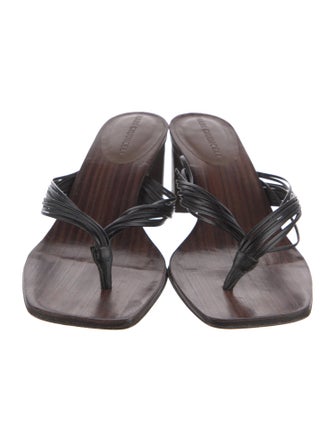 Mari Giudicelli Leather Slides