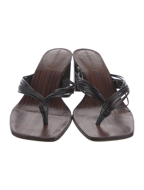 Mari Giudicelli Leather Slides