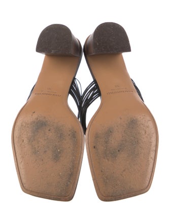 Mari Giudicelli Leather Slides