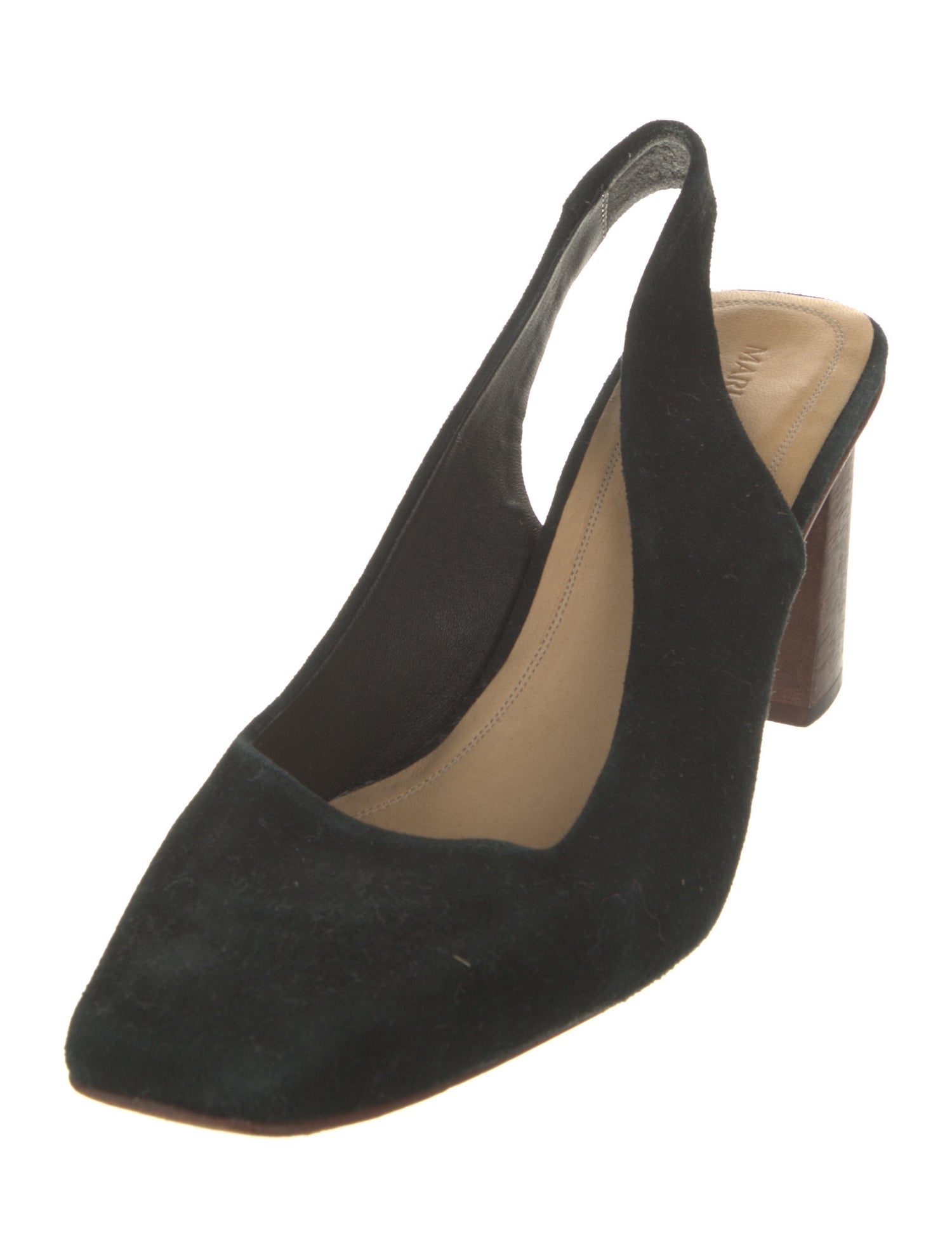 Mari Giudicelli Suede Slingback Pumps