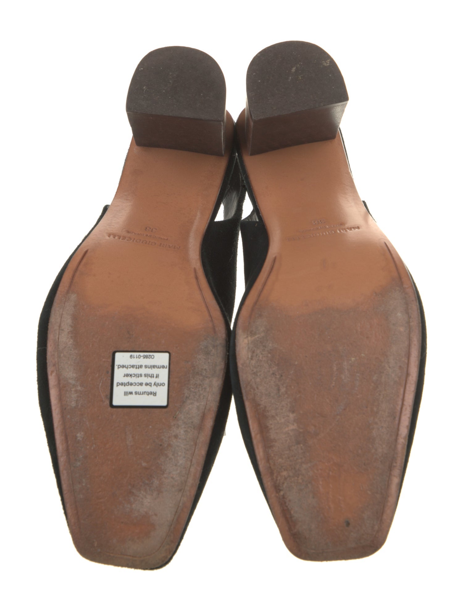 Mari Giudicelli Suede Slingback Pumps