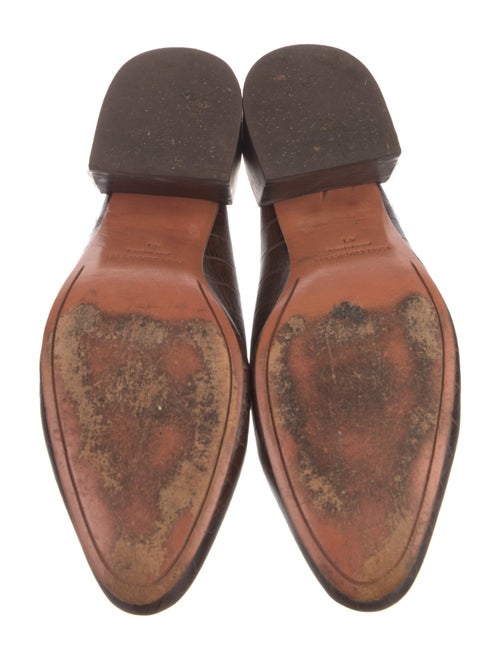 Mari Giudicelli Crocodile Mules