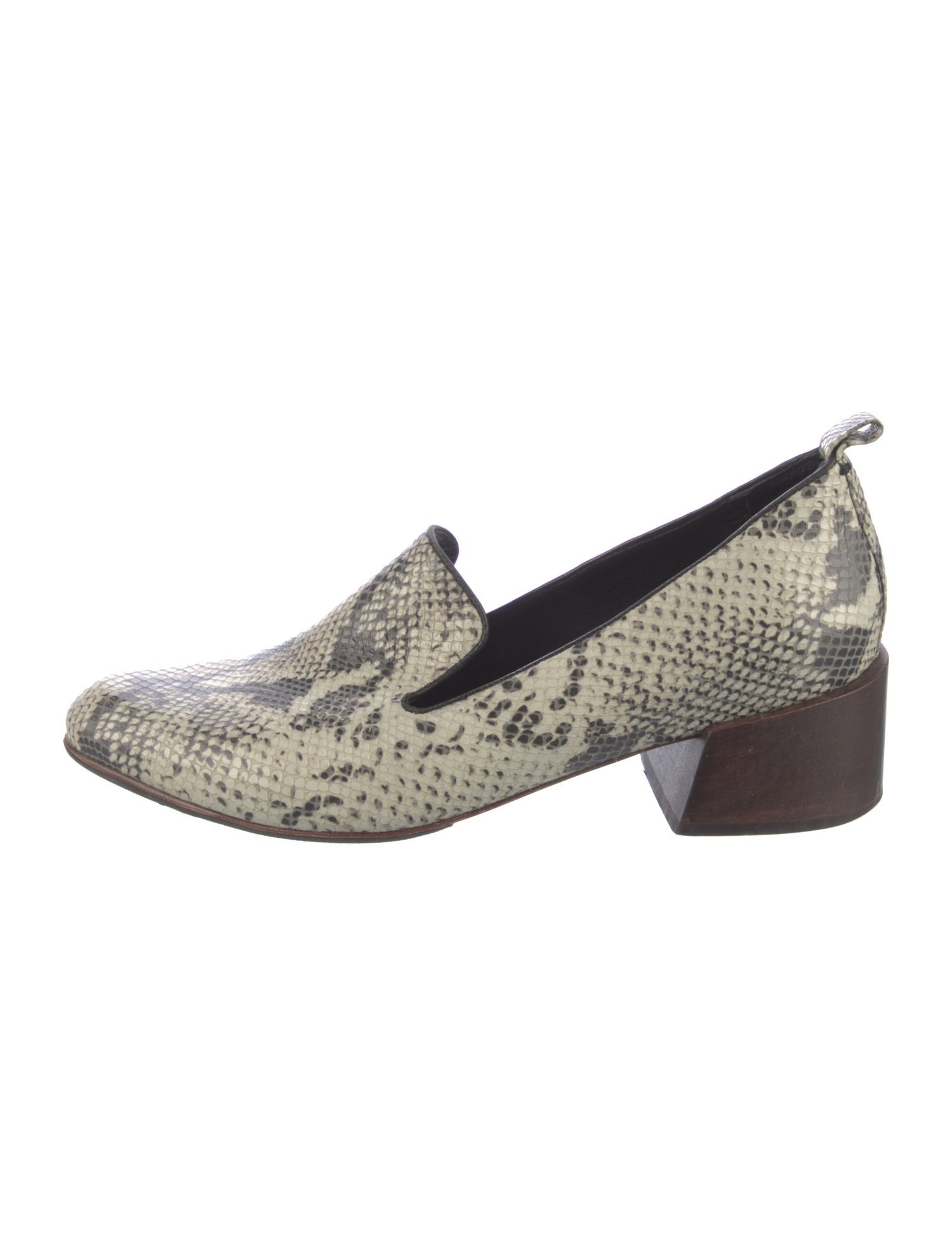 Mari Giudicelli Snakeskin Animal Print Pumps