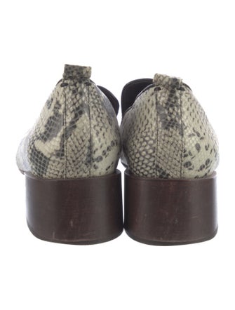 Mari Giudicelli Snakeskin Animal Print Pumps