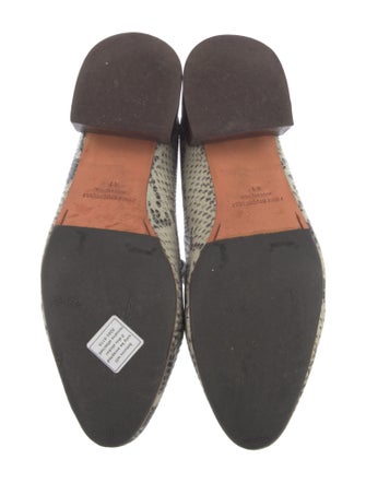 Mari Giudicelli Snakeskin Animal Print Pumps