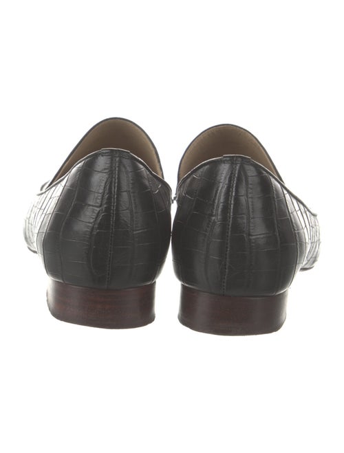 Mari Giudicelli Embossed Leather Loafers