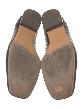 Mari Giudicelli Embossed Leather Loafers