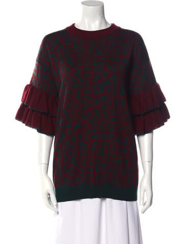 March 11 Knitwear Printed Crew Neck Sweater M