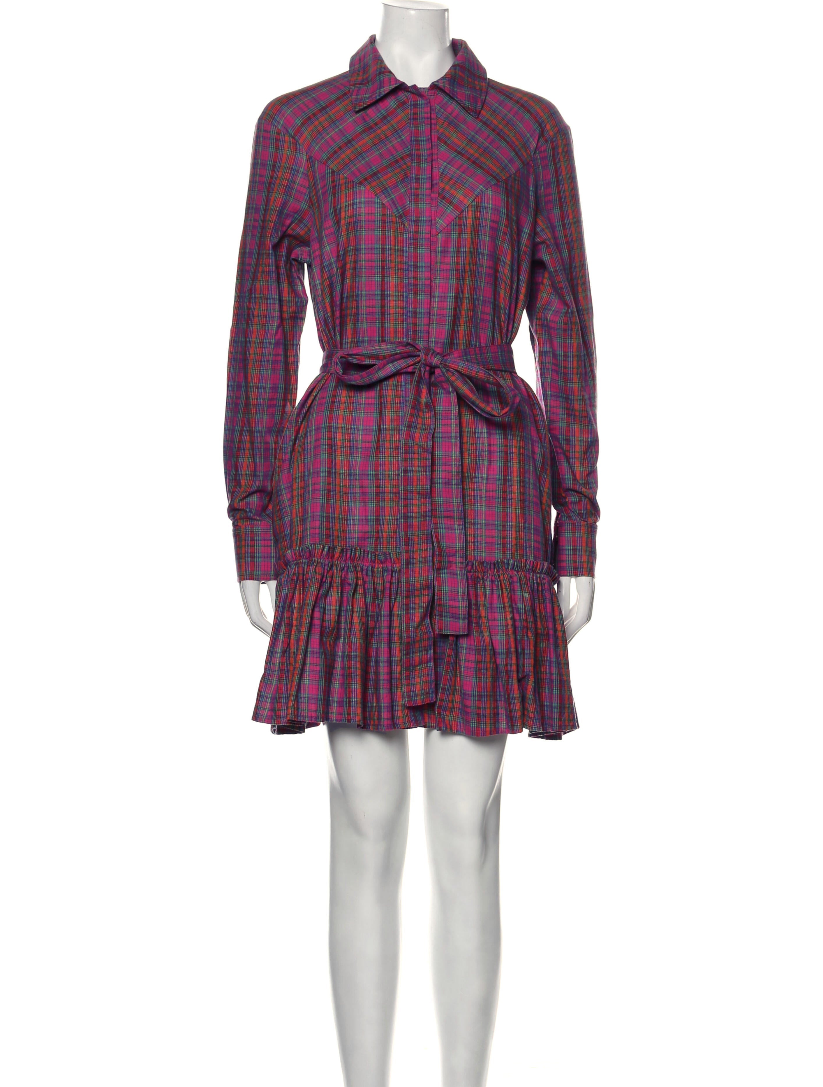 March 11 Plaid Print Mini Dress w/ Tags