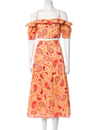 March 11 Paisley Print Skirt Set