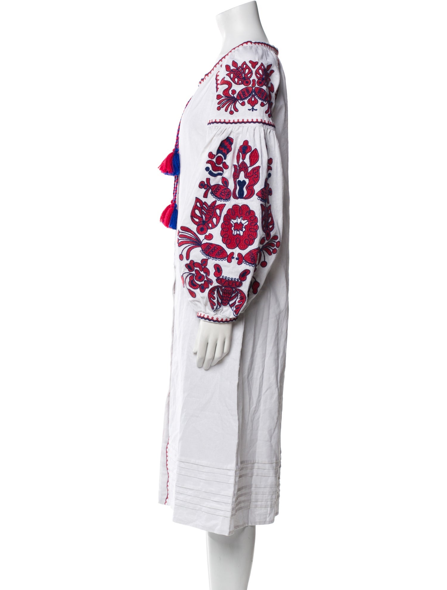 March 11 Linen Midi Length Dress