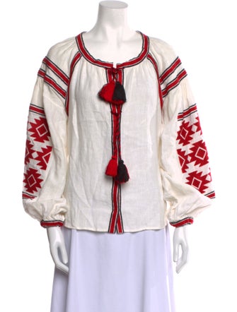 March 11 Linen Striped Button-Up Top