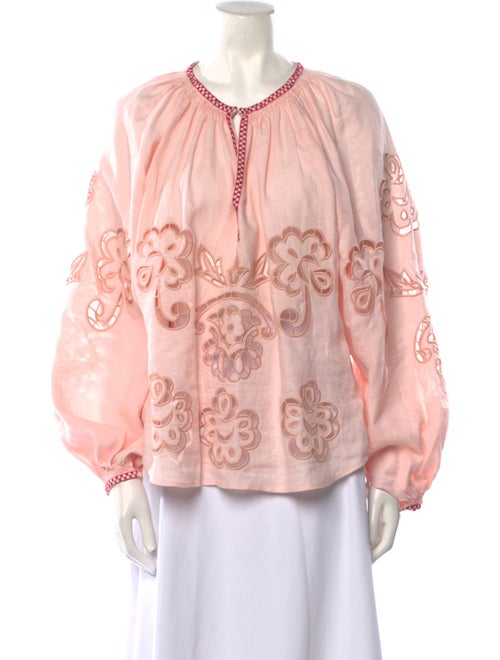 March 11 Linen Patterned Blouse