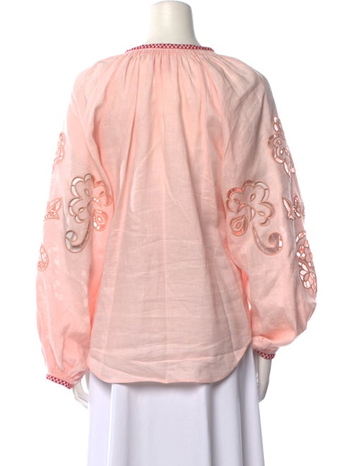 March 11 Linen Patterned Blouse