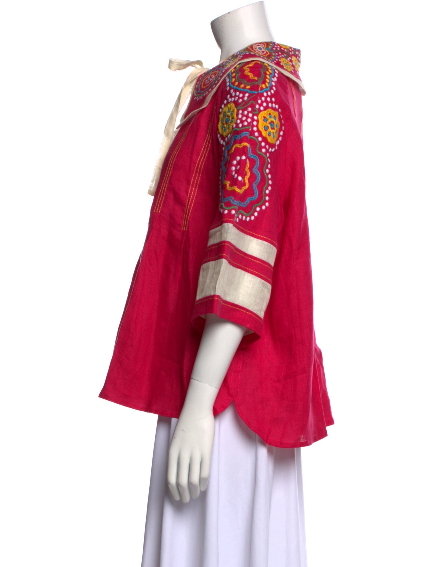 March 11 Linen Printed Blouse w/ Tags